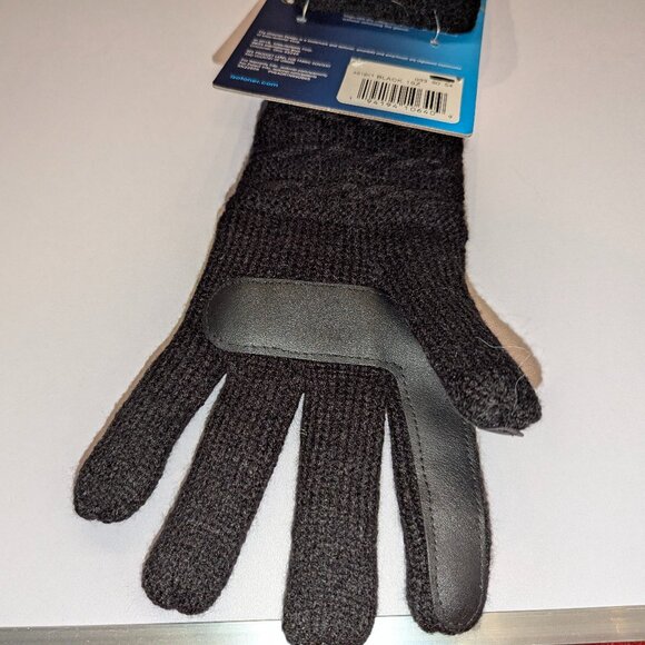 Isotoner Touch Screen Winter Gloves Black Casual Knit Touch screen technology - Picture 4 of 5